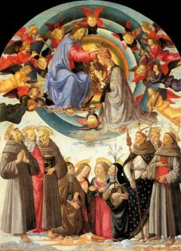 Coronation of the Virgin Artwork by Domenico Ghirlandaio