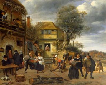 Peasants before an Inn Artwork by Jan Steen
