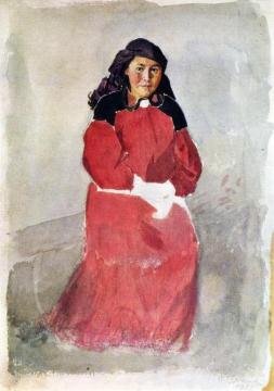 Tartar Woman From Minusinsk Artwork by Vasili Ivanovich Surikov