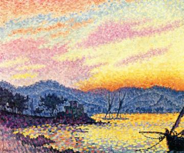Saint-Tropez, the Pointe de Bertaud Artwork by Paul Signac
