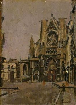 Church Of St Jacques, Dieppe Artwork by Walter Richard Sickert