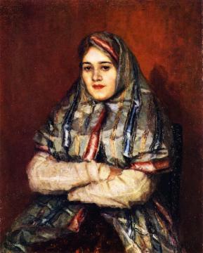 Townswoman Artwork by Vasili Ivanovich Surikov