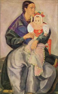 Mother And Child Artwork by Daniel Vazquez Diaz