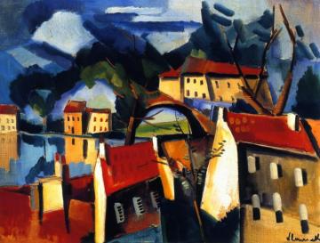 Village By The Seine Artwork by Maurice De Vlaminck