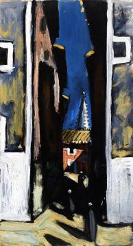Village Street Artwork by Auguste Chabaud