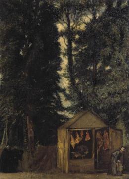 The Butcher's Shop under the Trees Artwork by William Rothenstein