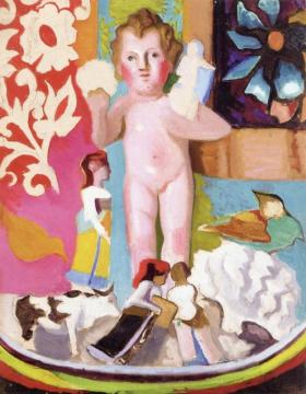 Still Life With Putto And Figurines Artwork by Joseph Stella