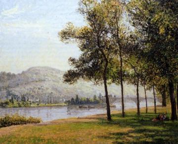 The Cours-la-reine At Rouen; Morning, Sunlight Artwork by Camille Pissarro