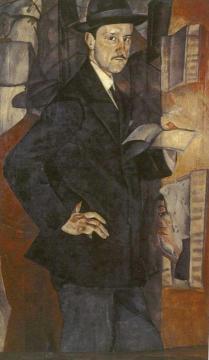 Portrait of M.V. Dobuzhinsky Artwork by Boris Grigoriev