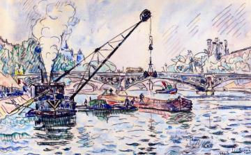 The Pont du Carrousel Artwork by Paul Signac