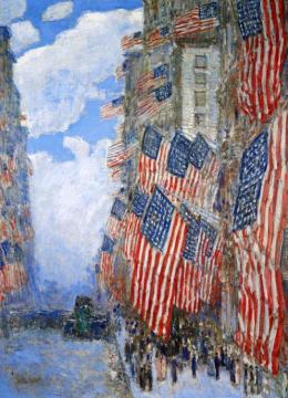The Fourth of July, 1916 Artwork by Frederick Childe Hassam