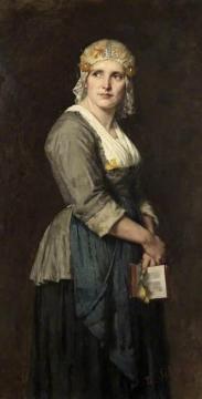 Dutch Peasant Going To Church Artwork by Therese Schwartze