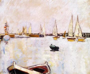 Ouistreham, Le Port Artwork by Louis Valtat