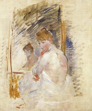 Getting out of Bed Artwork by Berthe Morisot