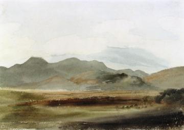 A Hilly Landscape Artwork by Cornelius Varley