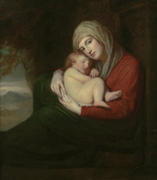 A Mother And Child Artwork by George Romney