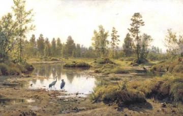 Marsh In Polessie Artwork by Ivan Ivanovich Shishkin