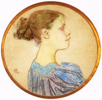 Head Of A Girl Artwork by Stanislaw Wyspianski