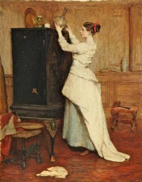 The Chinese Cabinet Artwork by Sir William Quiller Orchardson