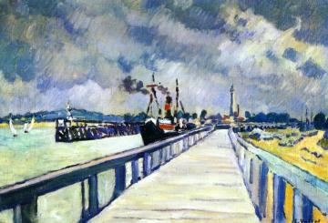 A Pier Artwork by Louis Valtat