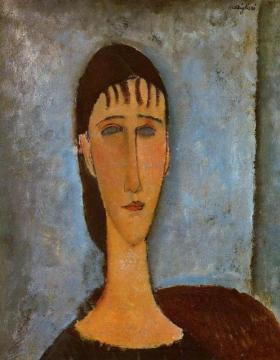 Portrait of a Young Girl Artwork by Amedeo Modigliani