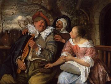 The Merry Threesom Artwork by Jan Steen