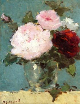 Vase Of Roses Artwork by Dietz Edzard