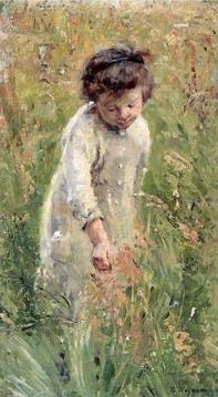 Picking Flowers Artwork by Bertha Wegmann