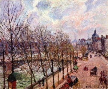 Quai Malaquais and the Institute Artwork by Camille Pissarro