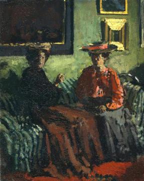 Young Belgian Women Artwork by Walter Richard Sickert