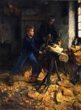 The Young Sabot Maker Artwork by Henry Ossawa Tanner