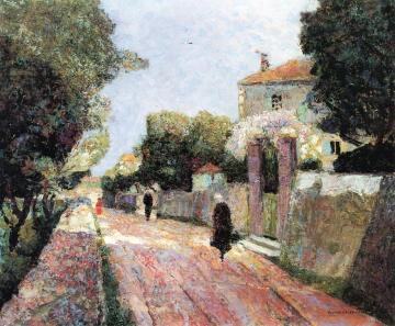 Village Street in the Sunlight Artwork by Victor Charreton