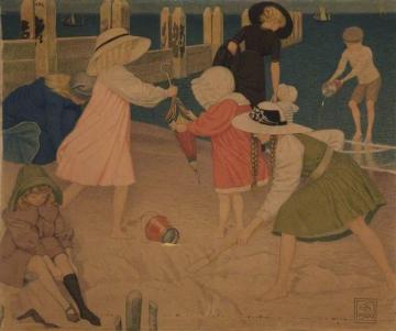Children At Play Artwork by Joseph Edward Southall