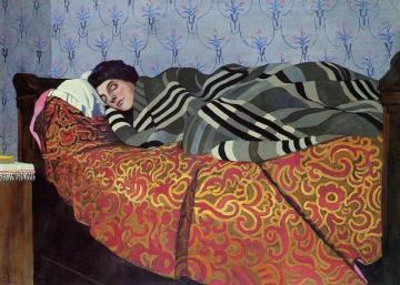 Sleeping Woman Artwork by Felix Vallotton