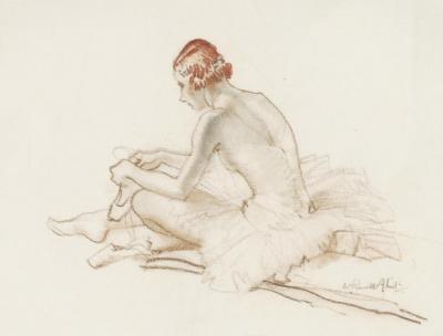 The Ballerina Artwork by Sir William Russell Flint