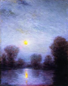 Moonlight On Baldwin Lakd Artwork by George Van Millett