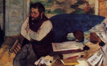 Diego Martelli Artwork by Edgar Degas