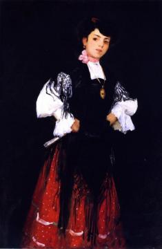 Spanish Girl Of Madrid (una Chula) Artwork by Robert Henri