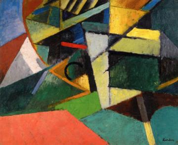 The Cork Oak (study) Artwork by Auguste Herbin