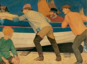 Up From The Sea Artwork by Joseph Edward Southall