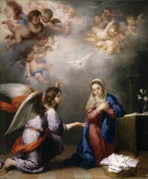 Annunciation Artwork by Bartolomé Esteban Murillo