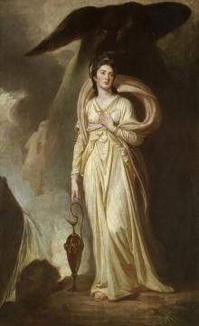 Viscountess Bukeley As Hebe Artwork by George Romney