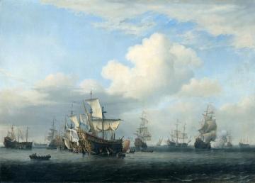 The Captured ‘swiftsure’, ‘seven Oaks’, ‘loyal George’, And ‘convertine’ Brought Through Goeree Gat Artwork by Willem van de Velde the Younger