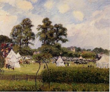 Jubilie Celebration at Bedford Park, London Artwork by Camille Pissarro