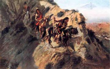 Scouting the Enemy Artwork by Charles Marion Russell