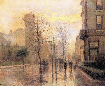 23rd Regiment Armory, Bedford Avenue Artwork by Paul Sawyier