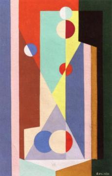 Geometric Composition Artwork by Georges Valmier