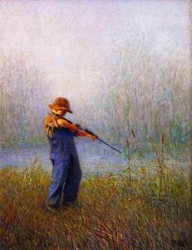 The Frog Hunter Artwork by George Van Millett