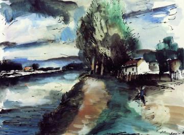 At The River Artwork by Maurice De Vlaminck