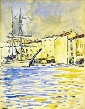 The Brig Artwork by Paul Signac